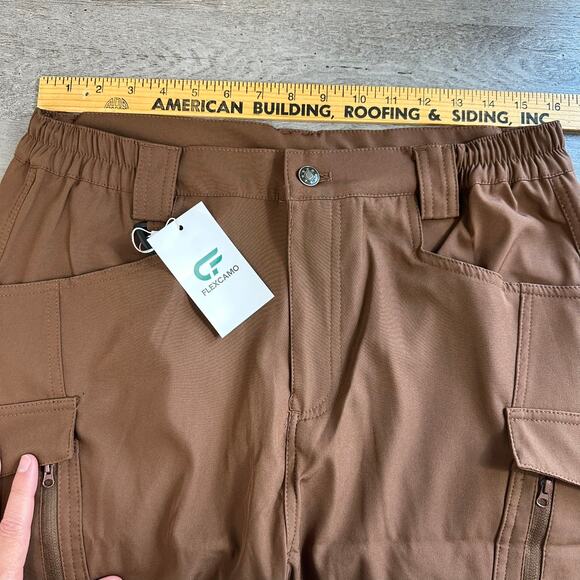 NWT FlexCamo Tactical Waterproof Pants Brown 32 - Picture 10 of 14